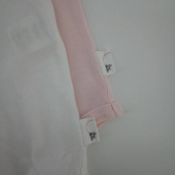 3 Burts Bees Trio Set One Piece Snaps Organic Cotton 6 to 9 Months Snaps - Picture 12 of 15